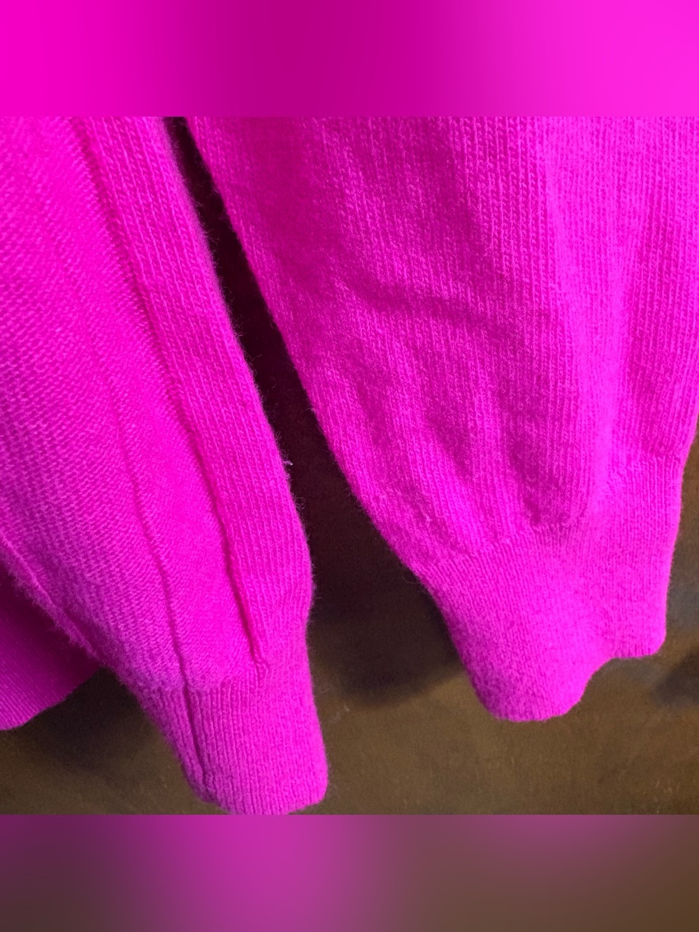 Banana Republic Hot Pink Merino Wool Sweater Small Preppy Office Work Academia - Picture 9 of 12